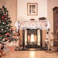 thumbnail image 6 of Christmas Fireplace Scarf White Lace Jesus Garland Decoration Christmas White Lace Jesus Garland Scarf Fireplace Cloth Indoor Christmas Decorations for Home Living Room, 20 x 90 Inches, 6 of 7