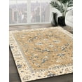 thumbnail image 3 of Ahgly Company Machine Washable Indoor Rectangle Abstract Deep Peach Orange Area Rugs, 8' x 10', 3 of 7
