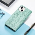 thumbnail image 4 of Funda Cartera FOXDOCK para iPhone 15 Plus , Flip PU con Relieve de Gatos y Perros, Tarjetero y Soporte, 4 of 6