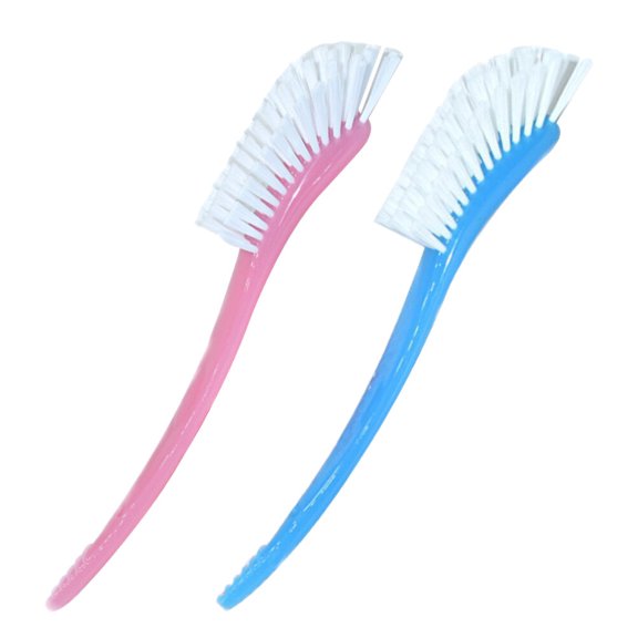 Brandonz 2pc Safe Cup & Bottle Cleaning Brush Set - Blue & Pink