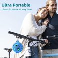 thumbnail image 4 of EBODA Waterproof Bluetooth Shower Speaker, IPX7 Floating Portable Wireless Small Speakers, 24H Playtime with Light for Hiking, Pool, Beach, Kayak Accessories, Gifts for Men, Boys - Light Blue, 4 of 7