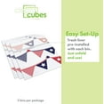 thumbnail image 3 of Clean Cubes 13-Gallon Pop-Up Trash Bins, 3-Pack, 4th of July – Disposable, Collapsible, with Fitted Trash Bags, 3 of 7