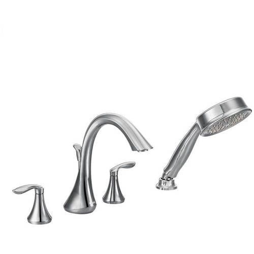 Brushed Nickel Moen KS90-P-TS2712NHBN 90 Degree 6-Inch Rain Shower