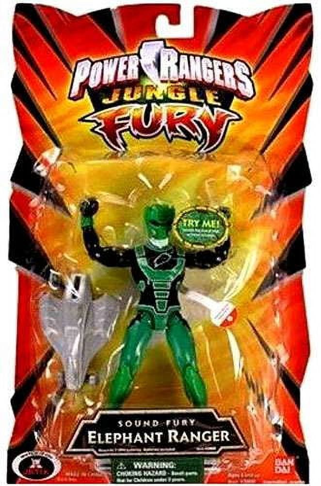 Power Rangers Jungle Fury Savage Spin Elephant Ranger Action