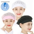 thumbnail image 6 of Canteen Catering Food Service Smoke-proof Dust Mesh Work Wear Breathable Cooking Hygienic Cap Hair Nets Work Hat Chef Hat COFFEE COFFEE-ALL CLOTH, 6 of 8