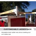 thumbnail image 2 of ELITEWILL Adjustable Aluminum Roof Ladder Rack Bracket Kit Fit for Enclosed Trailers Cargo Vans, 2 of 9