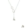 thumbnail image 2 of Delight Jewelry Silvertone 3-D Grand Piano Silver tone Elegant Infinity Lariat Necklace, 2 of 4