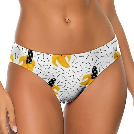 

Spooky Banana Women s Thongs Sexy T Back G-Strings Panties Underwear Panty