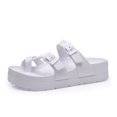 thumbnail image 1 of Comwarm-Sandalias de plataforma para mujer, zuecos de plantilla EVA con soporte de arco, zapatillas de hebilla ajustable, toboganes de playa al aire libre qym unisex, 1 of 2