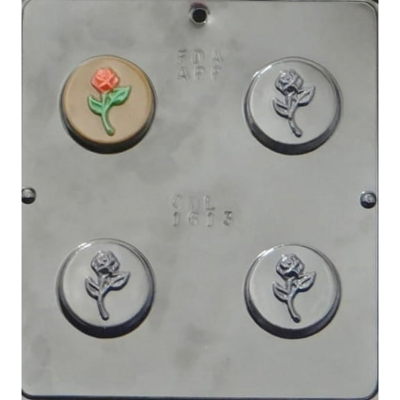 1613 Rose Bud Oreo Cookie Chocolate Candy Mold