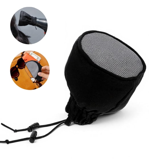 1pack Universal Hair Dryer Diffuser Sock Hair Dryer Sock Cover 3.9in Portable Silver Hair Dryer Diffuser Cover for Indoor and Travel