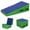 Blue, variant on CL.HPAHKL Gymnastics Mat Incline Tumbling Mats, Folding Cheese Wedge Mat, Gym Fitness Tumbling Skill Shape Mat for Kids Girls Home Training Exercise