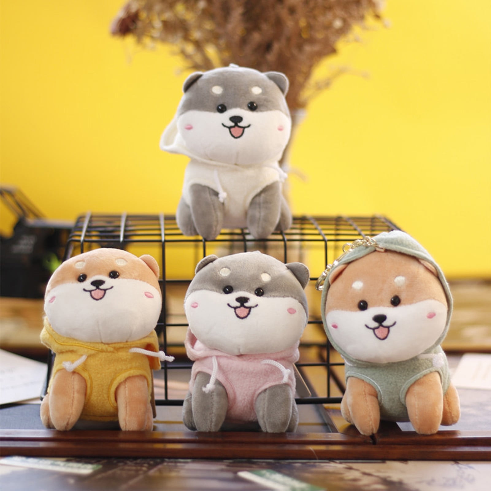 Taize Stuffed Doll Adorable Decorative Soft Texture Mini Plush Puppy