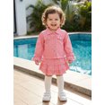 thumbnail image 5 of Cjfdfy Toddler Girls Denim Outfit Fashion Solid Color Long Sleeve Button Down Collared Jacket with Skirt 2Pcs Fall Set Cute Cowgirl Outfits Toddler Girls Denim Skirt Outfit Cowgirl Outfit 1-6T, 5 of 9
