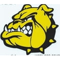 thumbnail image 3 of 5in x 4.5in Yellow and Black Bulldog Mascot Sticker, 3 of 3
