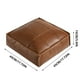 thumbnail image 3 of Puf Otomano de Piel Sintética - 45 Cm, Sin Relleno, Estilo Marroquí, con Funda de Almacenamiento para Interior y Exterior - Cojín de Suelo Impermeable y Reposapiés (Sin Relleno), 3 of 6