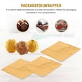 thumbnail image 4 of 100pcs Square Chocolate Lolly Paper Aluminum Foil Wrappers Gold, 4 of 5