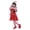 TZ Outfits82# Red, variant on Christmas Girls Boys Santa Clause Pants Dress Suit for Girls Santa's Helper Set Casual Relaxed Fit