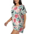 thumbnail image 2 of Xecao Roses and Butterflies print Swimsuit for women, Summer-ready, sporty style.Quick-dry fabric. Many sizes & colors., 2 of 9