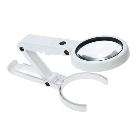 8 Led Folding Light Magnifier Portable 5x 11x Magnifying Glass