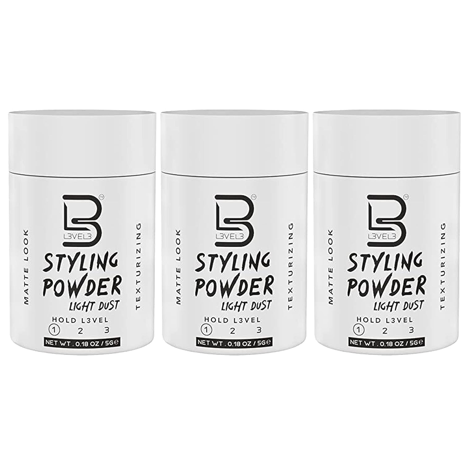 L3 Level 3 Travel Styling Powder - Natural Look Mens Powder - Sample Styling Powder, Men's, Size: One Size