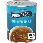 Progresso Traditional Gluten Free Beef & Vegetable Canned Soup, 18.5 oz