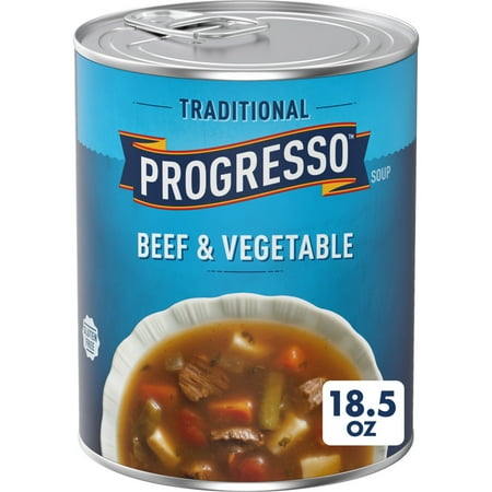Progresso Traditional Gluten Free Beef & Vegetable Canned Soup, 18.5 oz