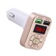 thumbnail image 5 of Coche Bluetooth Inalámbrico Coche Transmisor FM Adaptador Reproductor de MP3 dorado Sunnimix Transmisor FM para automóvil Bluetooth, 5 of 8