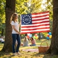 thumbnail image 5 of Vintage Betsy Ross 250th Anniversary American Flag, 1776-2026 USA Banner For Indoor Outdoor Patriotic Decor, 5 of 6