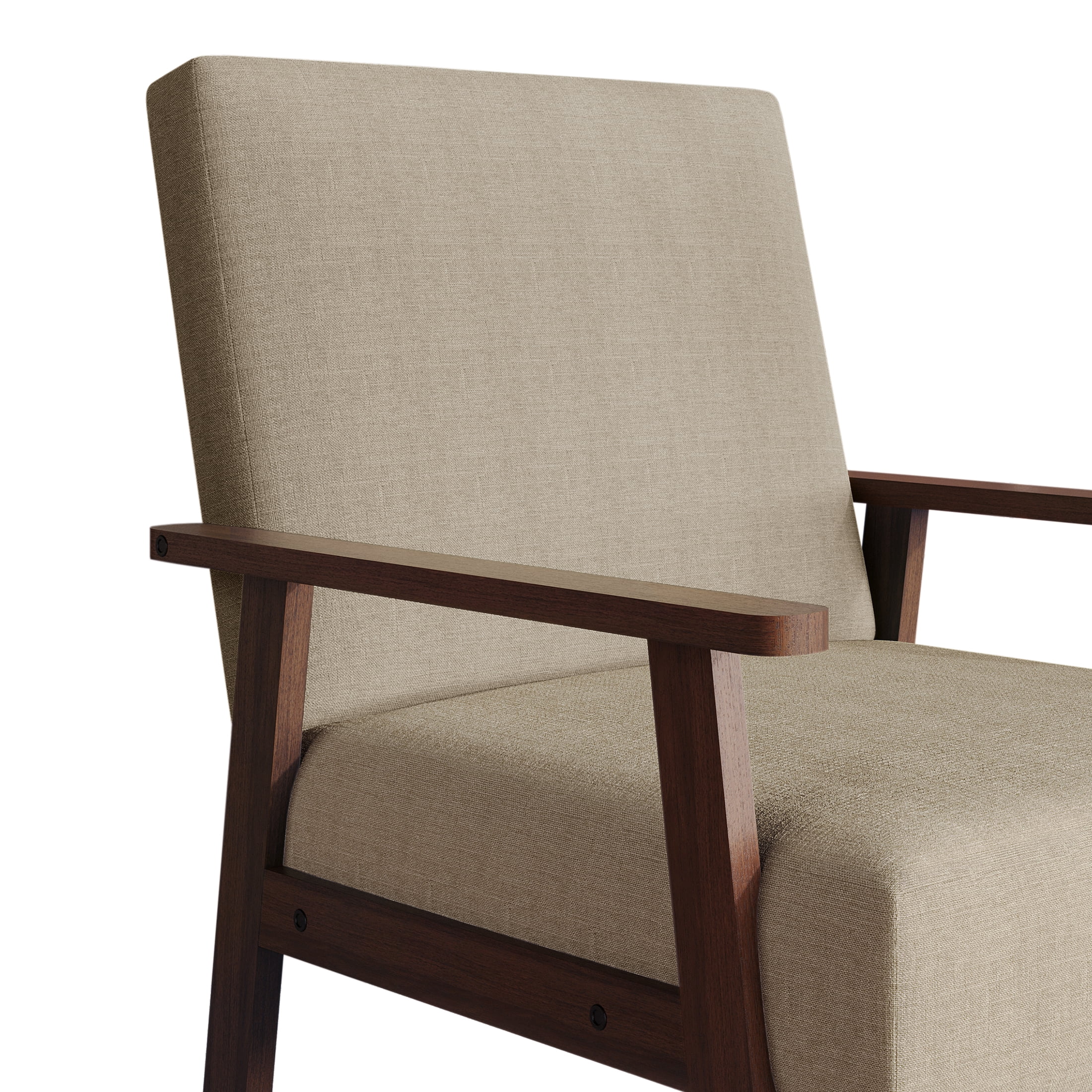 Castle Place Contemporary Accent Chair, Beige