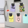 thumbnail image 2 of 4 Pack Magnetic Clips Black | Refrigerator Magnets | Fridge Magnet Clip Magnets | Metal Magnet Clip for Whiteboard, 2 of 5