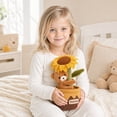 thumbnail image 7 of Plush Toy Sunflower Bear Potted Creative Soft Stuffed Animal Figure Home Desk Decor 1 Pack, 7 of 7
