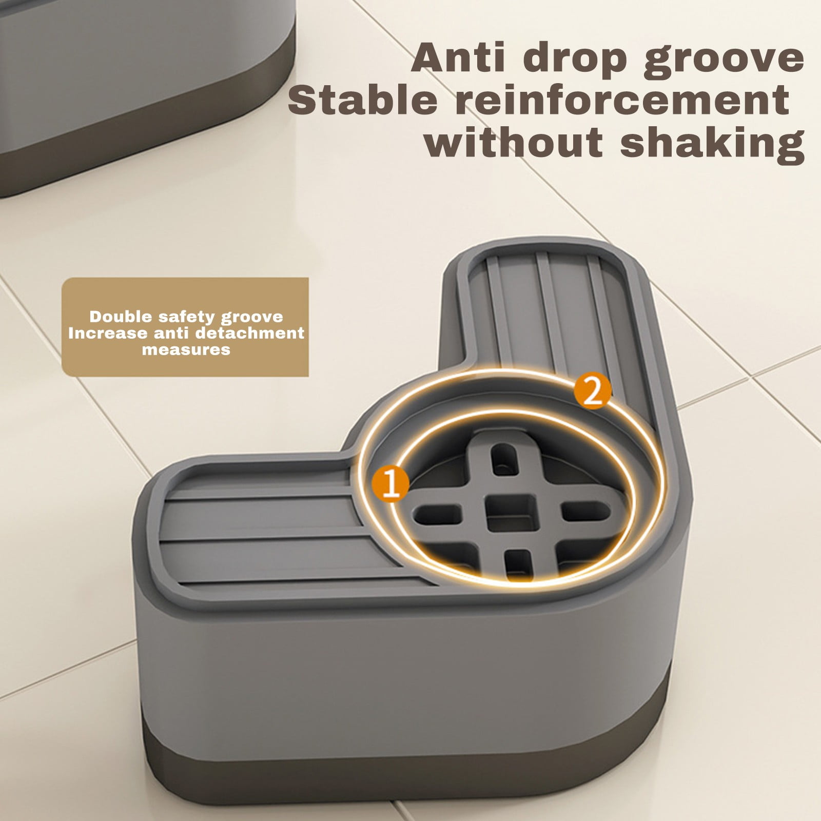 4-Pack Washing Machine Anti-Vibration Pads - Heavy Duty Shock Absorbing  Washer/Dryer Feet - Universal Anti-Slip Pads Reduce Noise & Movement (Gray)  - Walmart.com