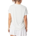 thumbnail image 2 of Playera Asics Mujer Dama Court Graphic Blanco Tennis verde XS, 2 of 5