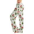 thumbnail image 2 of Hearthz Christmas Women's Pajama Bottoms Winter Wide Leg Womens Pajama Bottoms Fall Drawstring Lounge Pants for Women, 2 of 7