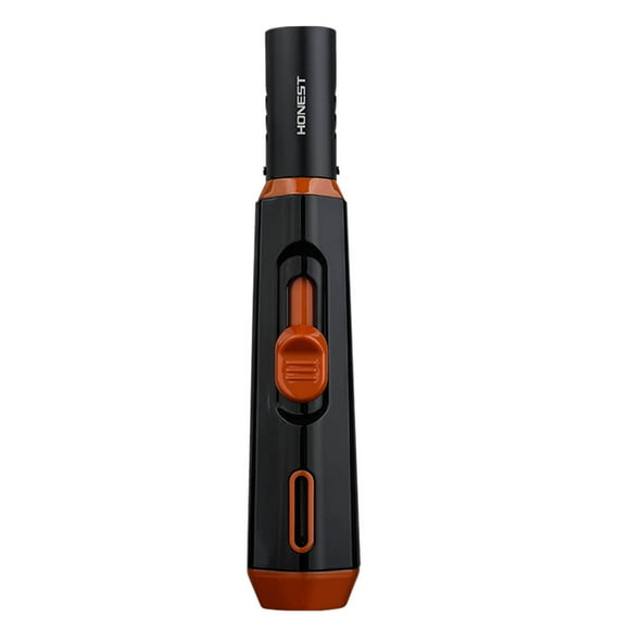 Hovilon Torch Lighters Butane Lighter,Windproof Adjustable Single Jet Flame Torch Lighter, Butane Refillable Gas Torch Lighter for Candles Grill BBQ Fireplaces Camping (Butane Not Included)
