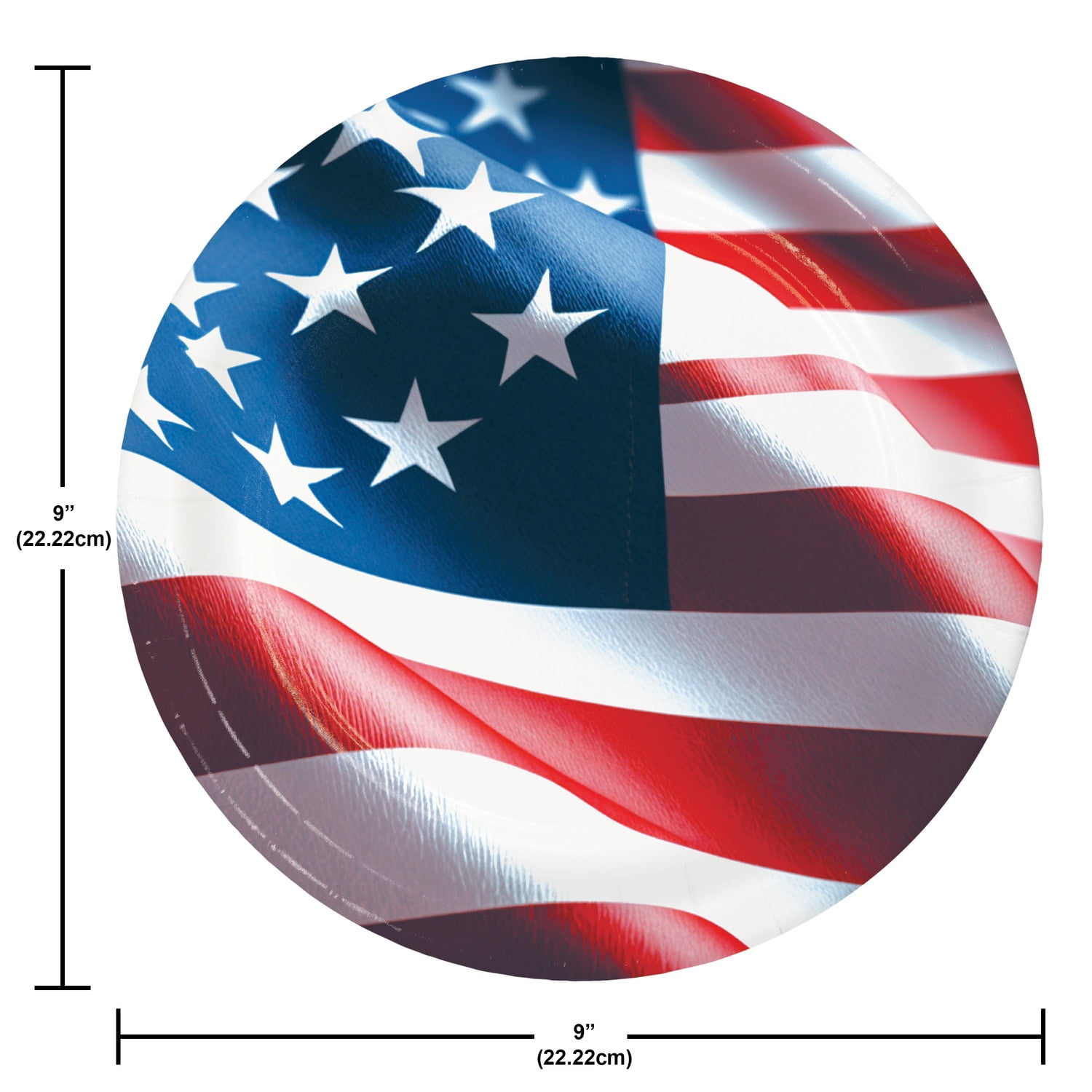 Creative Converting Freedom Flag Tableware Kit, Serves 8