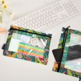 thumbnail image 4 of Iauyy Pencil Case for 3-Ring Binder, Transparent Window Pencil Box with Smooth Zipper, Large Capacity 3-Ring Binder Pencil Case, with 3 Reinforced Eyelet,Animals, 4 of 6