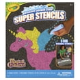 thumbnail image 2 of Juego de plantillas Crayola Super Stencils Magical Creatures 3ct 4+, 2 of 7