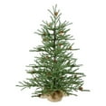 thumbnail image 3 of Vickerman 36" Caramel Pine Artificial Christmas Tree Unlit, Seasonal Indoor Home Decor with Decorative Burlap Base, 3 of 7