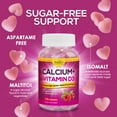 Sugar Free Calcium Gummy Bites Plus 400 IU Vitamin D3, Bone Health
