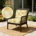 thumbnail image 2 of Outdoor Patio Cushion Covers 4 Pack Lemon Yellow Leaf Patio Chair Cushion Covers with Ties and Zipper Waterproof Outdoor Seat Cushion Covers for Patio Furniture 20"x18", 2 of 9
