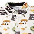 thumbnail image 4 of Little Boys Short Sleeve Button Down Shirts Tops Shorts Pants 2pcs Summer Outfits, 4 of 6