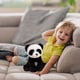 thumbnail image 5 of Peluche de panda suave, oso panda adorable y achuchable para niños, para fiestas de cumpleaños infantiles, 5 of 7