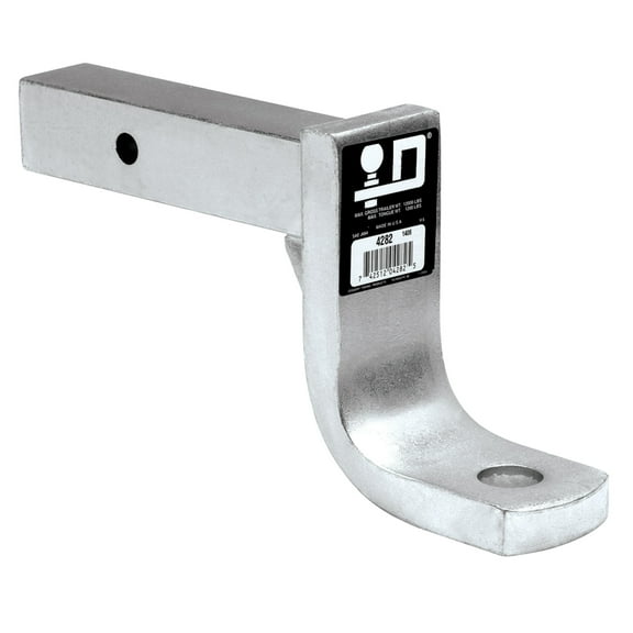 Reese 4282 Class V Trailer Hitch Ball Mount - 12,000 lbs. GTW, 1.25" Ball Hole, 9.5" Length, 5" Rise, 6" Drop, Zinc