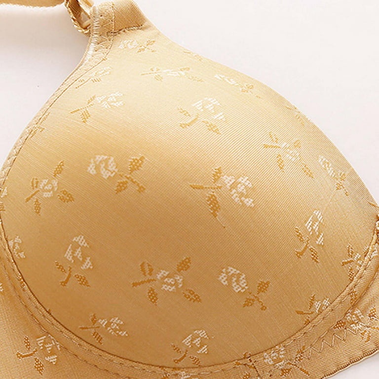 Womens' Wireless Full-Coverage Oversize Bra Embroidered Glossy Comfortable  Breathable Bra Underwear No Rims Present for Women 50% off Clearance