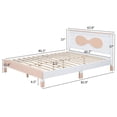 thumbnail image 7 of DeeHome Queen size Wooden Bow Bed, 7 of 7