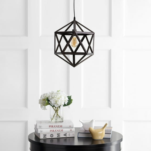 Safavieh Sergio Classic Geometric Solid Pendant, Dark Grey