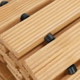 thumbnail image 6 of Qiuikloi Wooden Garden Pathway 12x1 48 ft Outdoor Roll Out Straight Walkway Patio Non Slip Walkways Beach Decorative Boardwalk for Lawn Wedding Party, 6 of 7