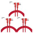 thumbnail image 1 of Methold Cable de carga rápida Reemplazo del cable de datos de doble codo para la interfaz micro USB del teléfono móvil Android, rojo, 1 m Type1 NO1, 1 of 6